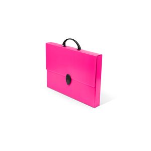 Maleta 205 com Alça e Fecho Novaonda Plástico Rosa - Polibrás