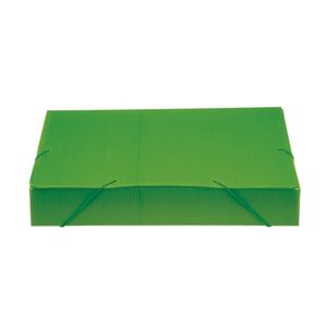 Pasta Escolar com Elástico 55mm NovaOnda Plástico Verde - Polibrás