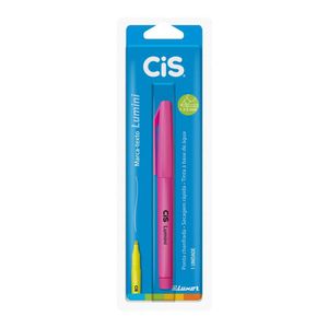 Marca Texto Lumini Neon Rosa Blister 1 Unidade - Cis