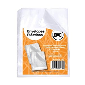 Envelopes Plásticos Grosso com 25 Unidades - Dac