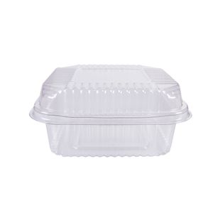 Pote Quadrado Para Doce Plástico Transparente 10 Unidades - Prafesta