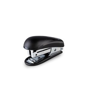 Mini Grampeador Plástico Preto 26/6 - Max Print