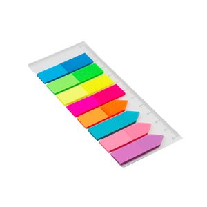 Marcador de Página Neon 45mmx12mm 8 Cores Com 200 Folhas - Max Print