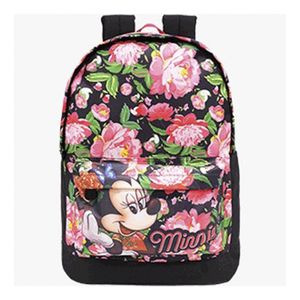 Mochila Infantil Minnie Estampa Rosas - Xeryus