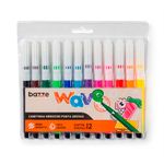 Canetinha_Hidrocor_Ponta_Grossa_Wave_Conjunto_Com_12_Cores_-_Bazze