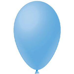 Balão Liso 7 Polegadas Latex Azul Claro - Festball
