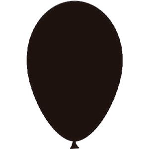 Balão Liso 7 Polegadas Latex Preto - Festball