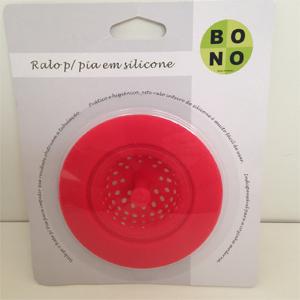 Ralo Para Pia Em Silicone Vermelho 11,30cm - Milk