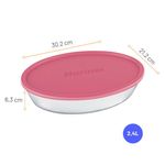 Assadeira_Oval_Pequena_2,4_Litros_com_Tampa_Marinex_Sortida_-_Nadir