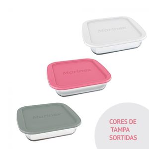 Assadeira Quadrada Média com Tampa Sortida  1,8L - Nadir