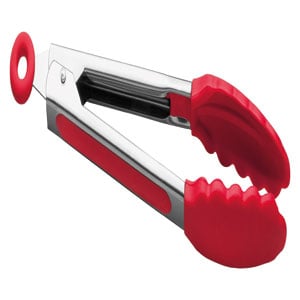 Pegador de Silicone Cabo Inox 31cm Vermelho - Hércules
