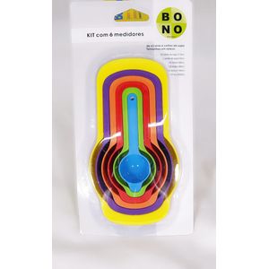 Kit Com 6 Medidores de Xícara E Colher de Sopa - B10