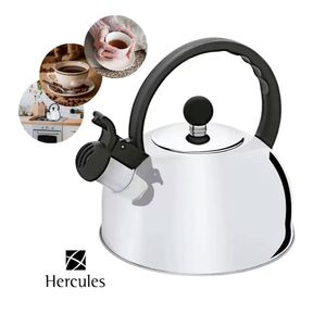 Chaleira de Inox 1,75L Prata Com Apito - Hércules