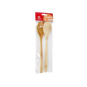Kit com 2 Colheres de Bambu 22x4cm LM0368/ LM0368FTO - honeyhome