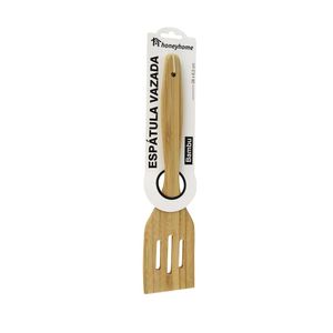 Espátula Vazada de Bambu 28x6,5cm -honeyhome
