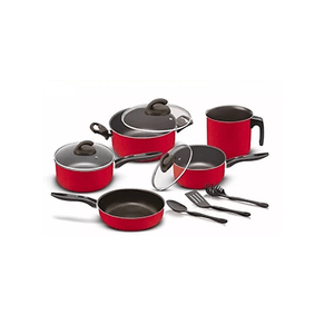 Conjunto de Panelas em Alumínio Color Elegan 5 Peças com 3 Utensílios 7210513 - Marpal
