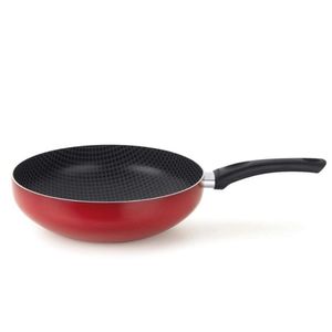 Frigideira Wok 28 com Cabo Antiaderente Cor Vermelho Pitanga  Multiflon