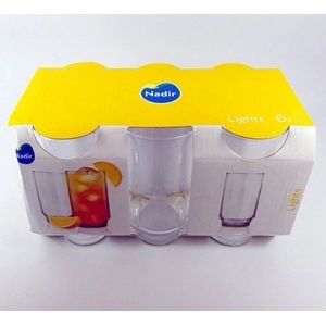 Jogo de Copo Lights 300ml Com 6 Peças - Nadir
