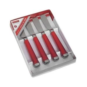 Conjunto Com 04 Espatulas Para Pate Carmin - Hauskraft