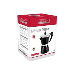 Cafeteira Italiana 6 Xicaras Preta - Hauskraft