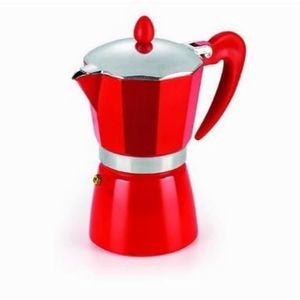 Cafeteira Italiana 6 Xicaras Vermelha - Hauskraft
