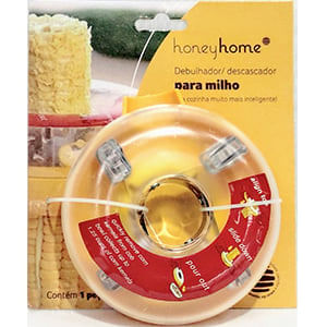 Debulhador Para Milho Redondo Ergonômico Plástico E Aço Inox 7x4,8cm - honeyhome
