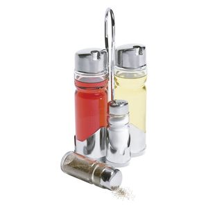 Conjunto Galheteiro Vidro 4 Peças - Hauskraft