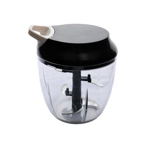 Processador Manual de Alimentos 800ml Plástico 5 Lâminas Aço Inox Preto 15x14cm - honeyhome