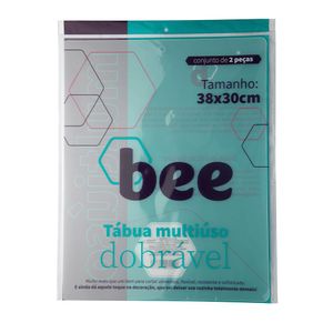 Conjunto Tábuas Multiuso Dobrável Estampada Plástico 2 Peças 38x30cm - bee