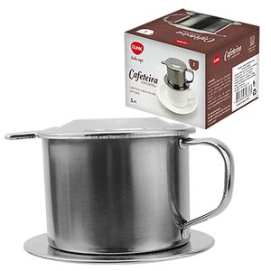 Cafeteira Vietnamita 1 Xícara Inox 8,5x4,6cm - Clink