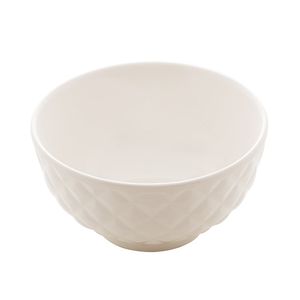 Bowl de Porcelana Diamond Branco 11,5x6cm - Lyor