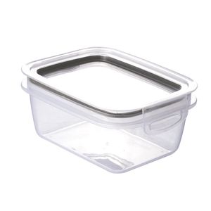 Pote Plástico Trava Mais Detalhe Preto 550ml - Plasútil