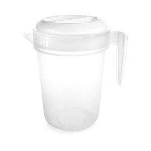 Jarra Graduada Com Tampa Plástico Branco 2 Litros - Plasútil