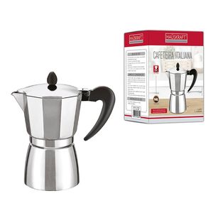 Cafeteira Italiana 3 Xícaras Com Alça Prata - Hauskraft