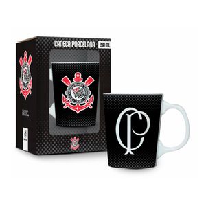 Caneca Premium Porcelana Corinthians 280ml - Brasfoot