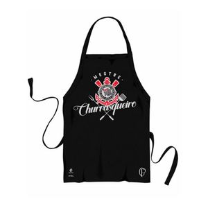 Avental Corinthians Churrasqueiro Mestre 21x21cm - Brasfoot