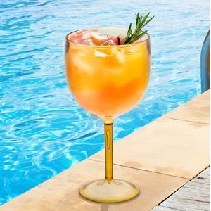 Taça Gin Plástica Amarela Translúcida 580ml AP1023AMT - Plastifesta