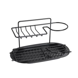 Porta Detergente de Aço Preto 14,5x26x13,5cm - Utimil