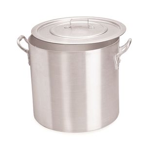 Caldeirão Industrial Alumínio Fosco com Tampa 19 Litros 30cm - Fortaleza