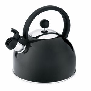 Chaleira Com Apito Ch25ps Aço Inox Preta 1,75l - Hércules