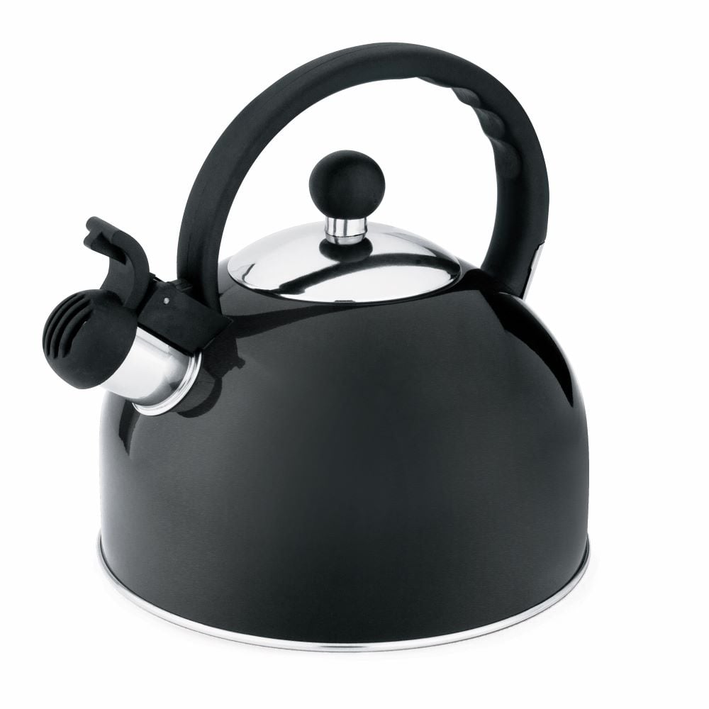 Chaleira Com Apito Ch25ps Aço Inox Preta 1,75l - Hércules - lojasmel