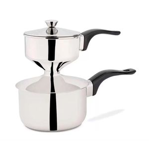 Cuscuzeiro com Tampa Inox Prata 2,5 Litros 12x14cmPA111 - Hércules