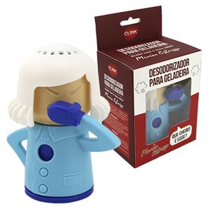 Desodorizador Geladeira Mãe Brava Plástico Azul 11x13,5cm - Clink