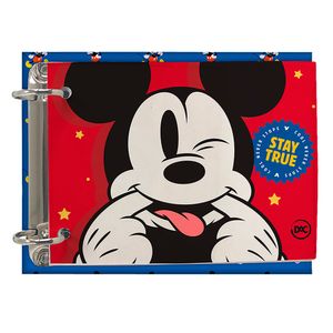 Mini Fichário Mickey Stay True 80 Folhas - Dac