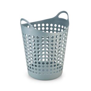 Cesto de Roupas Flexível  Plástico Cinza 44 Litros - Arthi