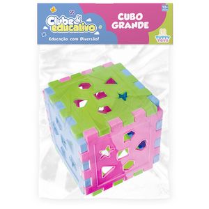 Cubo Educativo Grande Plástico Colorido 103 - Tutty Toys