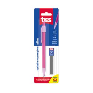 Lapiseira Slim 0,7mm Blister Com 1 Unidade + 1 Tubo de Grafite - Tris