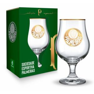 Taça Dublin Série Ouro Palmeiras Vidro 400ml - Brasfoot