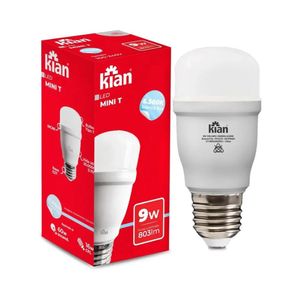 Lâmpada Led Mini T 9,0w 6,5k Bivolt E27 - Kian