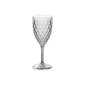 Taça de Vinho Glamour Plástico Incolor 330ml - Plasútil